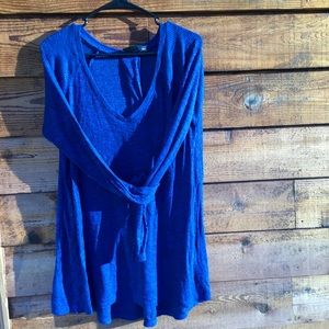 ANA - Long Sleeve Shirt Indigo Blue, Soft XL